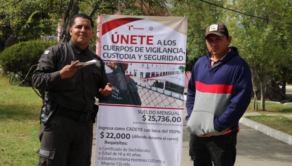 Implementa SSPT campaña de reclutamiento presencial y virtual para Cuerpos de Vigilancia, Custodia y Seguridad