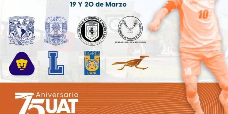 Viene Torneo de Fútbol Universitario por 75 aniversario de la UAT