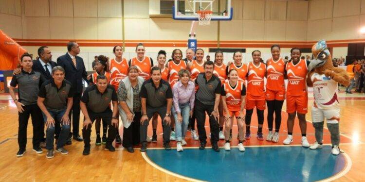 Rector de la UAT inaugura la  temporada 2025 de la LNBP Femenil