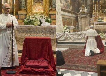 El Papa León XIV hace una visita sorpresa a un santuario dedicado a la Virgen, en el sur de Roma