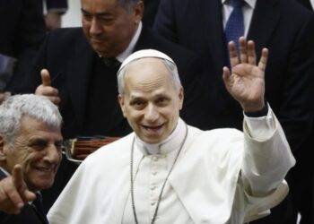 El papa León XIV visita la sede de su orden agustiniana