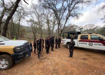 A través del Plan Tamaulipas se suma Guardia Estatal al combate del incendio forestal en la Biósfera El Cielo