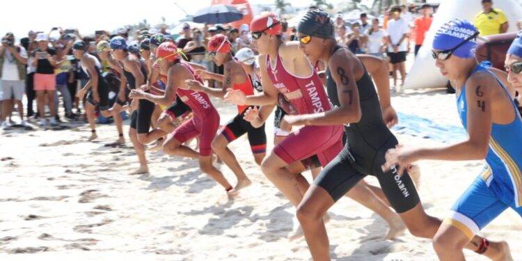 Inicia Tamaulipas fuerte en triatlón en la Olimpiada Nacional; suma cuatro medallas en primer día