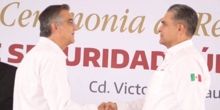 Gobernador Américo Villarreal toma protesta al nuevo secretario de Seguridad Pública de Tamaulipas