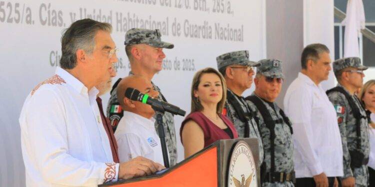 Inaugura Américo instalaciones de la Guardia Nacional en Ciudad Mier para reforzar seguridad regional