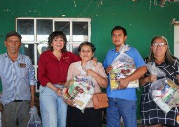 Lleva SEBIEN paquetes alimentarios a Reynosa