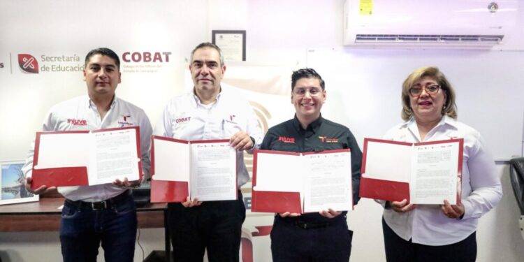 Firman INJUVE y Colegio de Bachilleres del Estado de Tamaulipas convenio de colaboración de servicio social y prácticas profesionales