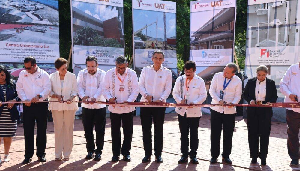 Gobernador y rector inauguran obras que fortalecen crecimiento de la UAT