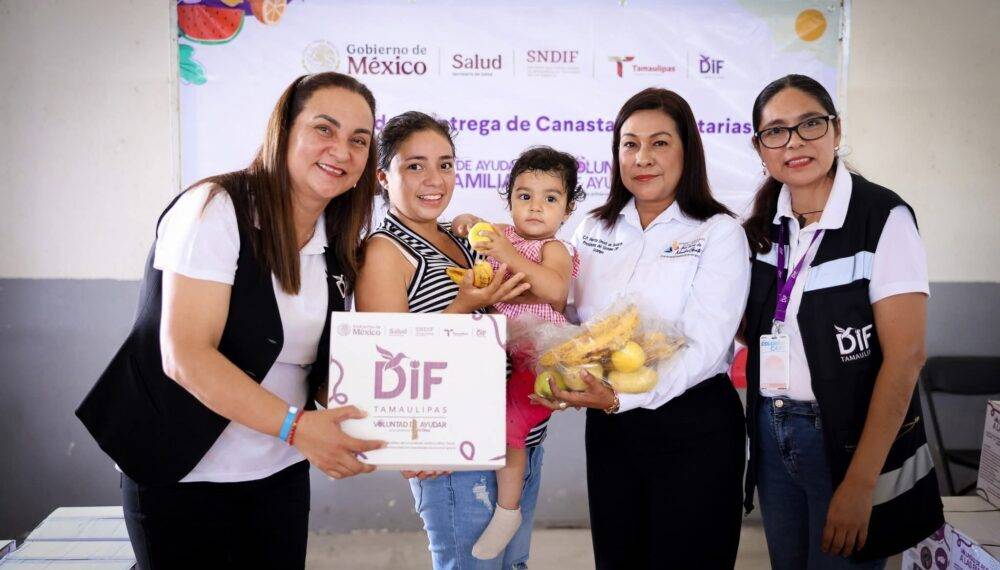 DIF Tamaulipas cumple con la cuarta entrega de canastas alimentarias a más de 63 mil familias