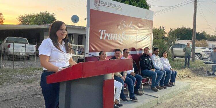 Realiza Gobierno Municipal de San Fernando importante obra de pavimentación en Ampliación Loma Alta tras más de 30 años de espera