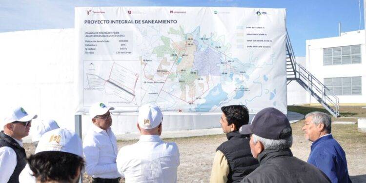 Avanza modernización de la PTAR Oeste de Matamoros