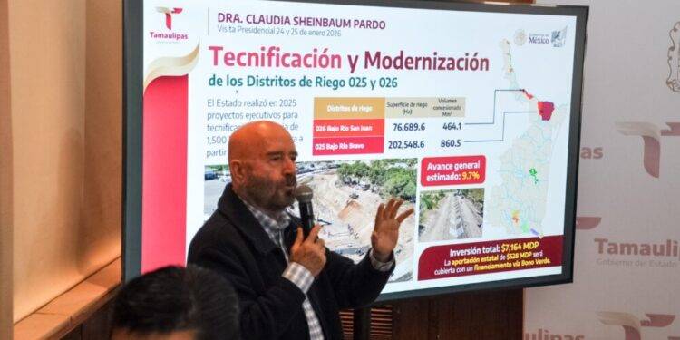 Con coordinación entre Estado y Federación, Tamaulipas registra inversión histórica en  materia hídrica