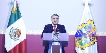 En su Cuarto Informe, el gobernador Américo Villarreal exhortó a evitar la reacción de aquellos que pretenden, desde las noticias falsas, abrir de nuevo el espacio a las oligarquías