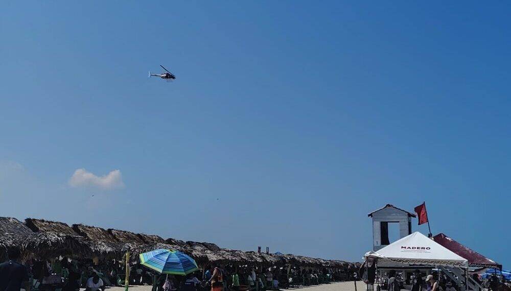 Vigila Agrupamiento Aéreo de la Guardia Estatal  Playa Miramar