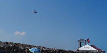 Vigila Agrupamiento Aéreo de la Guardia Estatal  Playa Miramar