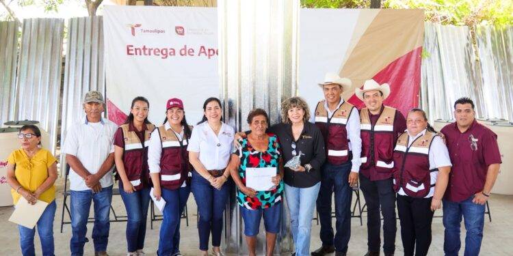 Apoyos sociales de SEBIEN llegan a El Mante