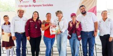 Lleva SEBIEN paquetes alimentarios y Comedor de Bienestar a familias de San Carlos