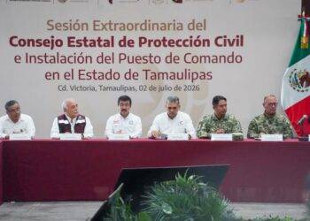 Participa rector de la UAT, Dámaso Anaya, en la instalación del Puesto de Comando Interinstitucional contra Ciclones