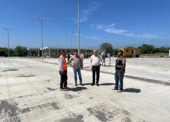 Supervisan avance de la Estación Cuarentenaria Estatal «La Gloria»
