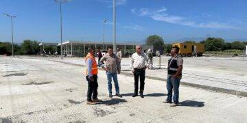 Supervisan avance de la Estación Cuarentenaria Estatal «La Gloria»