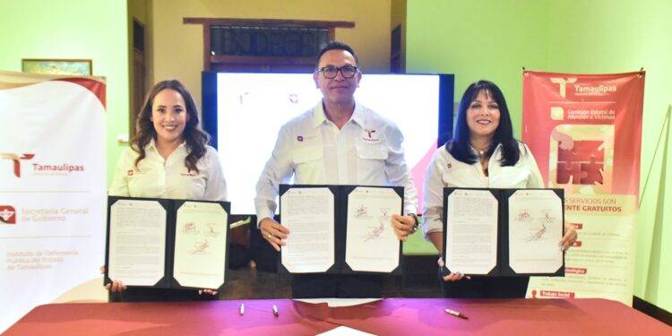 Firman IDPET y CEAV convenio de colaboración para fortalecer la atención a víctimas y la defensa jurídica en Tamaulipas