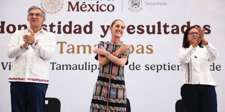 Américo está recuperando el corazón de Tamaulipas: Claudia Sheinbaum